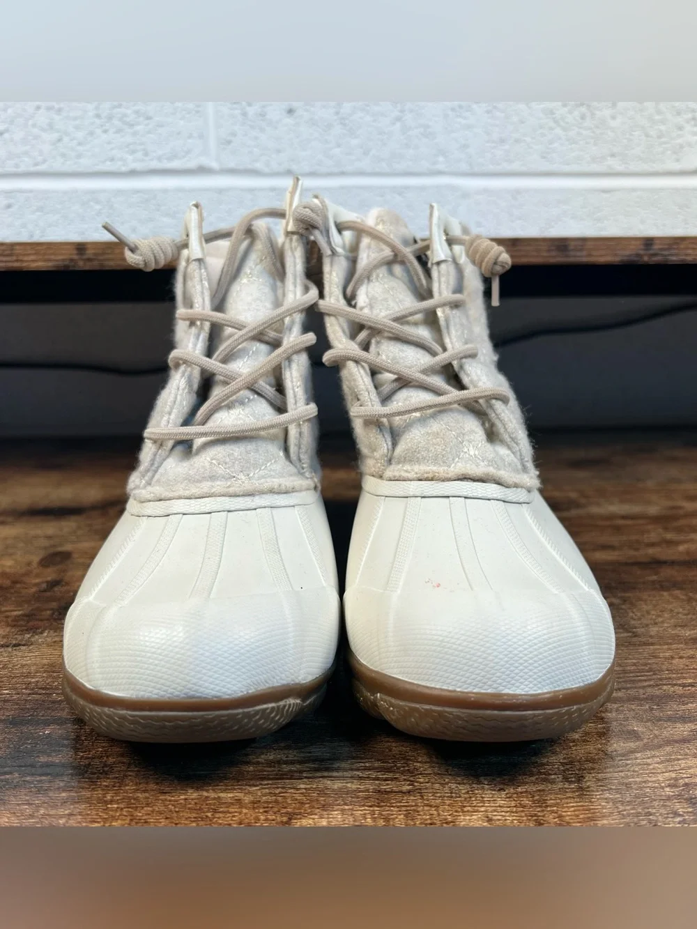 Sperry Boots Duck Boots Syren Gulf Quilted Side Zip Women's 6